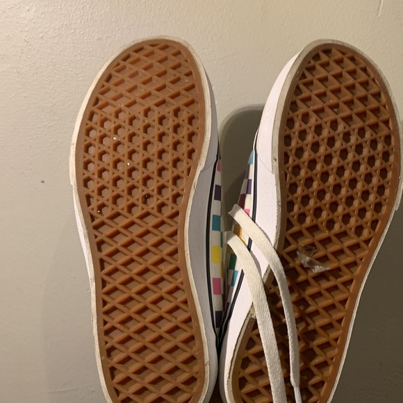 rainbow checkered vans - Picture 2 of 4